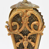 Bronze spark arrestor with fan-shaped openwork brass plates