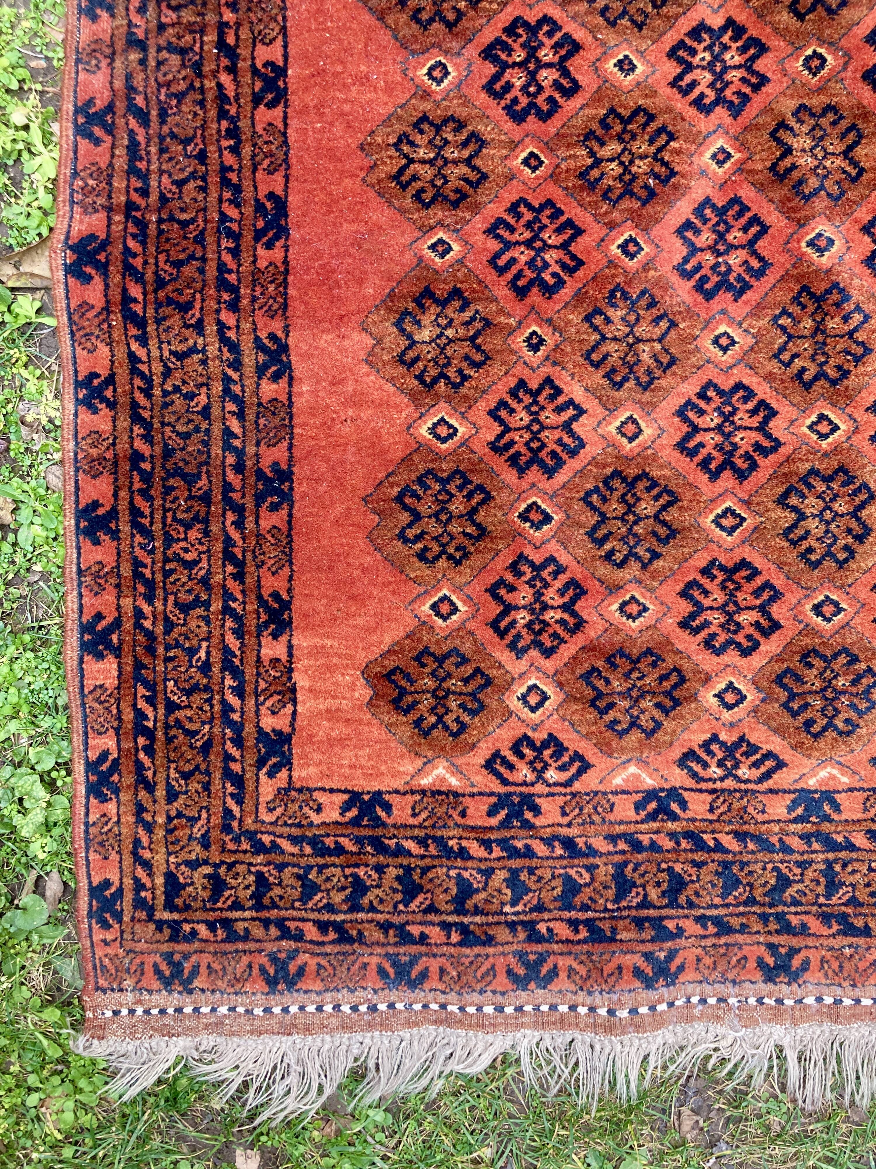 Afghan wool rug - 105 x 165