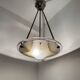 Art Deco chandelier with polychrome glass