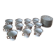 Set of 11 cups and saucers