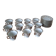 Set of 11 cups and saucers