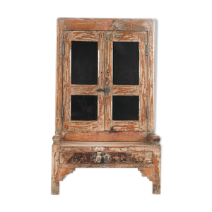 vitrine en bois à un