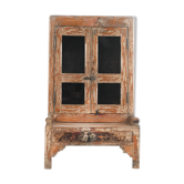 Wooden showcase with one drawer