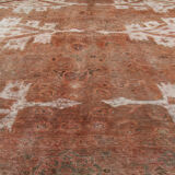Vintage persian overdyed carpet hamdade oriental rust wool area rug- 295x360cm