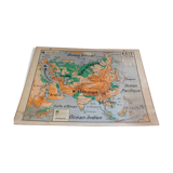 School N ° 14 Asia physical vidal-lablache map