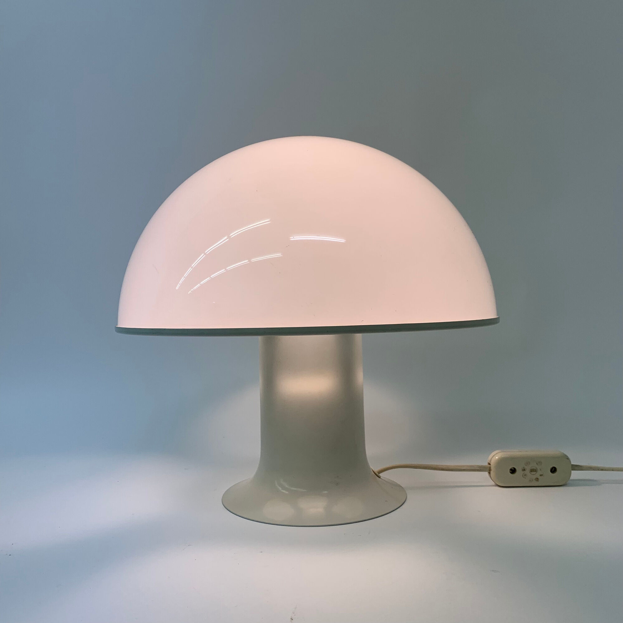 Mid-century design mushroom table lamp Dijkstra holland , 1970's