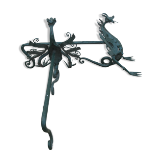 Pair of vintage dragon chenets