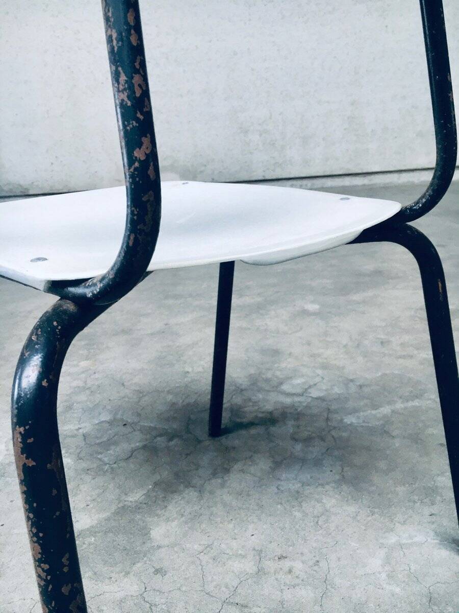 Industrial Dutch Stacking Chairs, 1960s, Set of 10