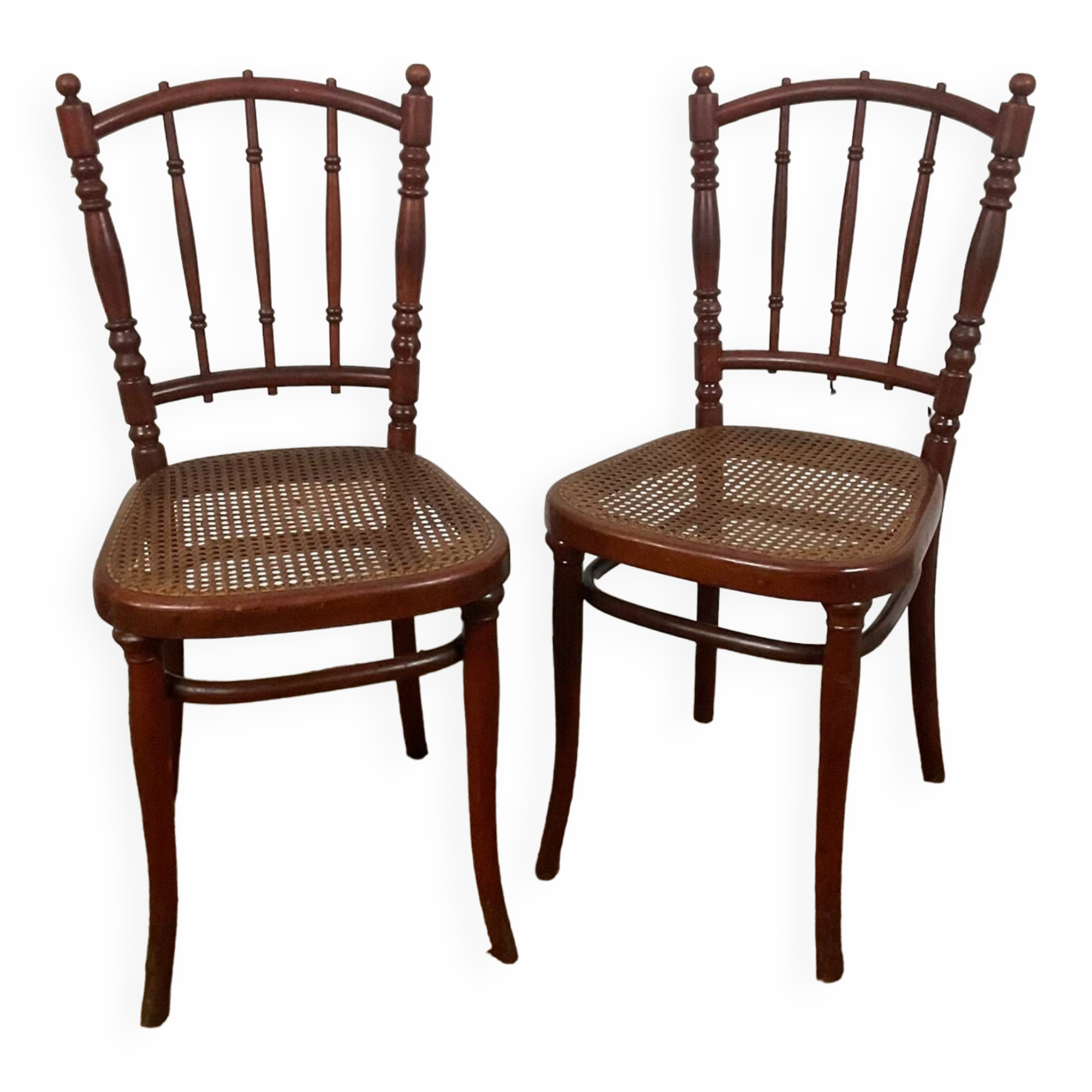 Paire de chaises bistrot Thonet estampillées