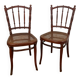 Paire de chaises bistrot Thonet estampillées
