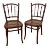 Paire de chaises bistrot Thonet estampillées