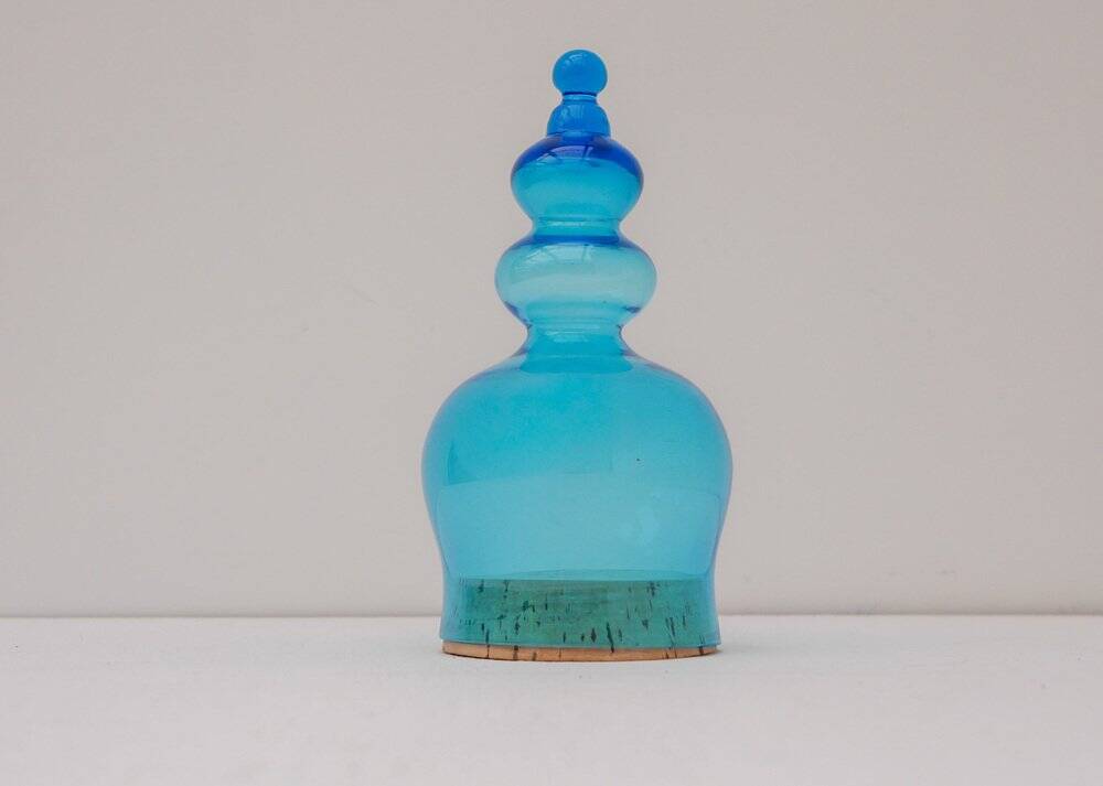 Candy box in handblown art glass by Bertil Vallien for Kosta Boda, 1970s