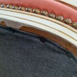 Pink velvet convertible chair