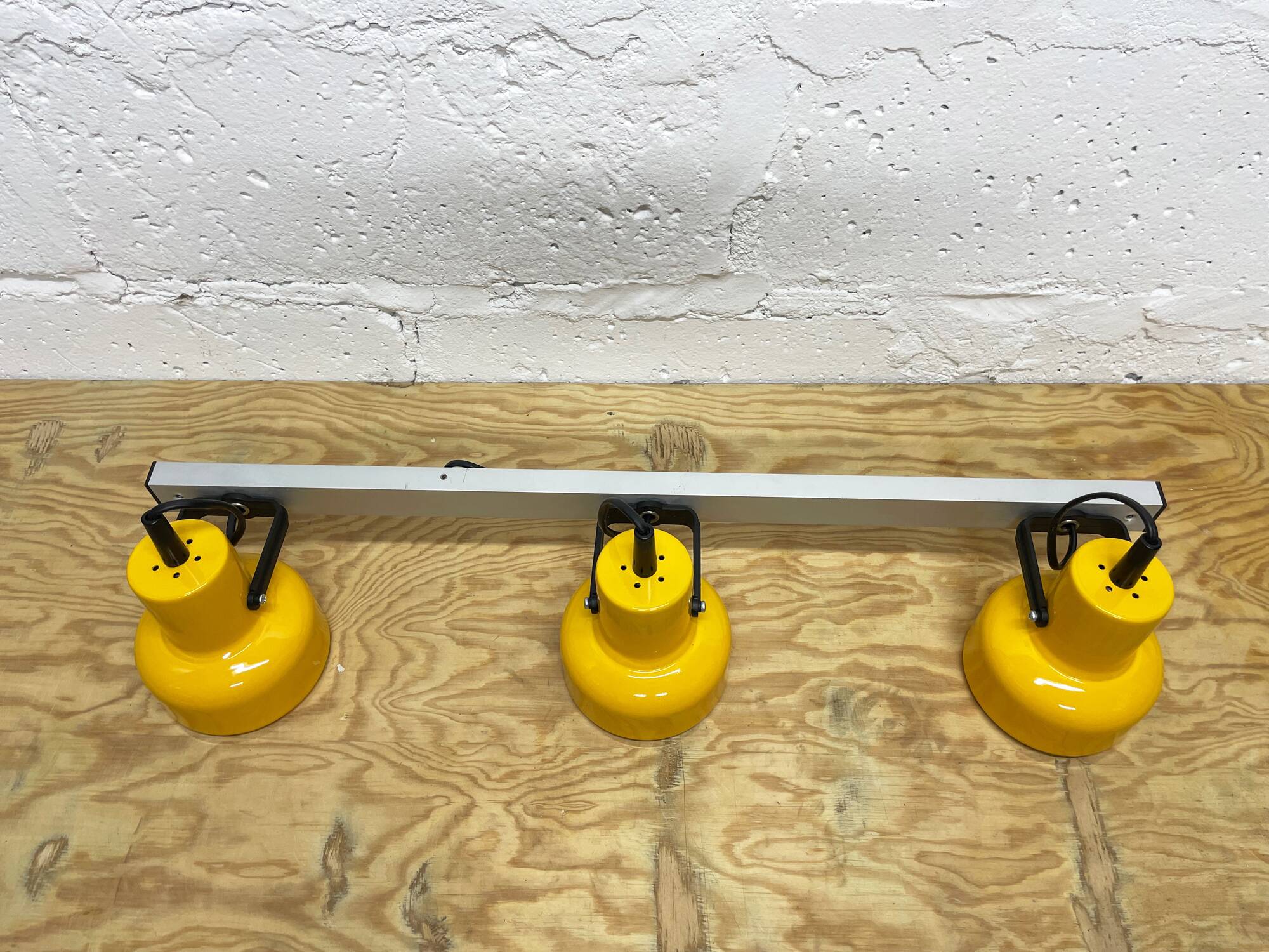 Yellow three spot lamp, Brilliant, 1970s,