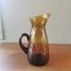 Pichet haut vintage verre couleur ambre
