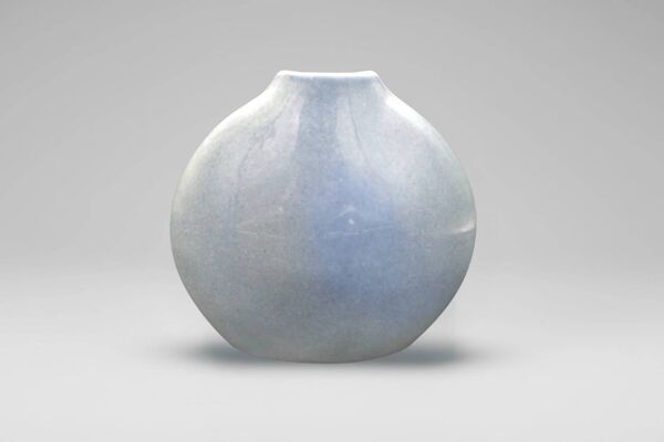 Vase en porcelaine Virebent – paysage minimaliste, France, années 1970