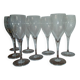 8 Baccarat water glasses signed Saint Remy model