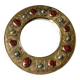 Mirror by François Lembo in enameled ceramic