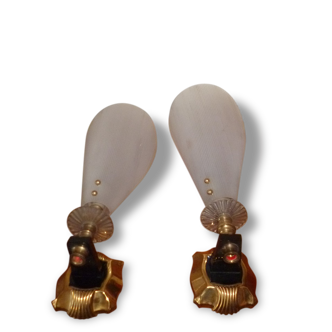 Lot of 2 sconces 1950