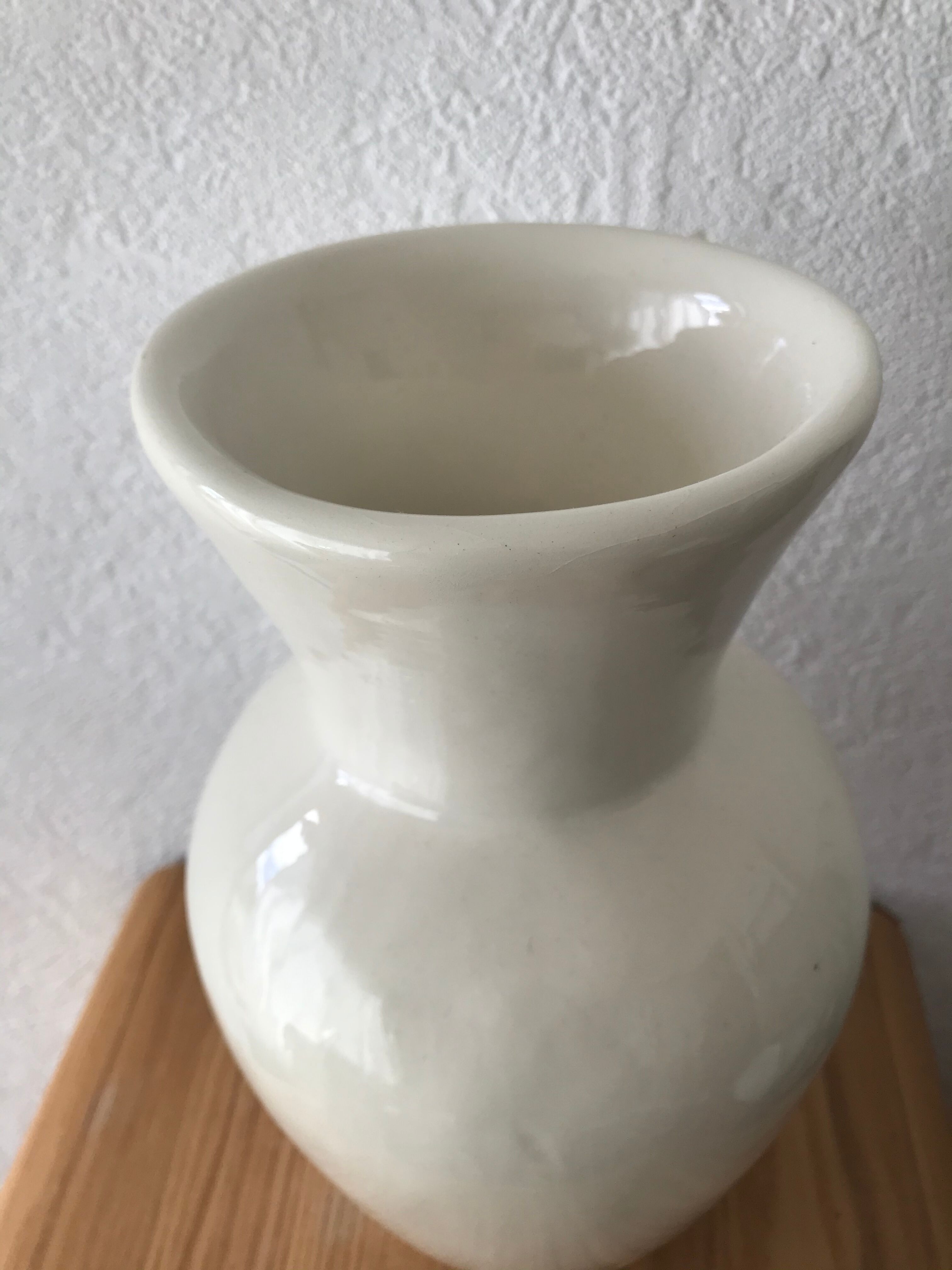 Vase earthenware floral decoration Pegomas sign Chiffron