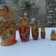 Ensemble de 6 poupées russes vintage