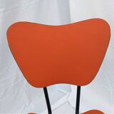 Pair of 60s chairs with skai covering