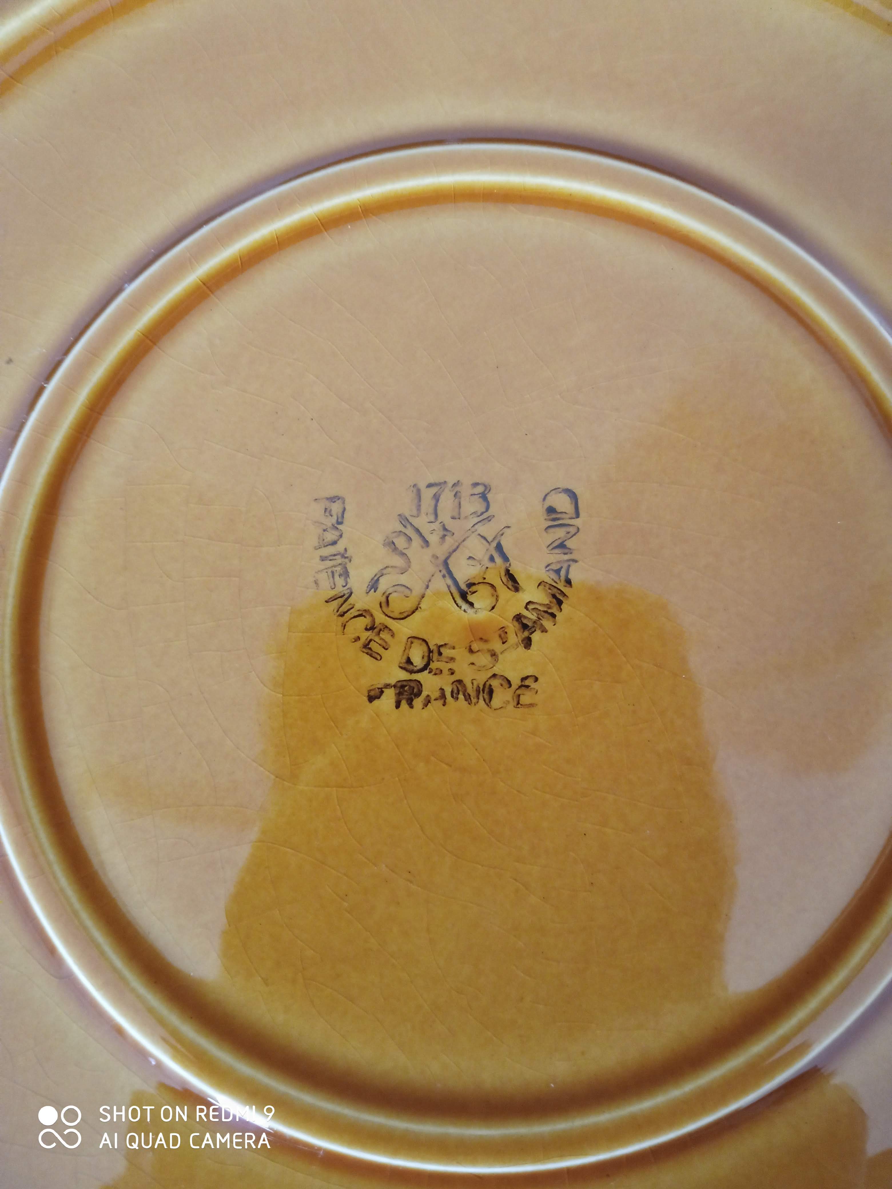 Ceramic fish plates from Saint Amand