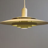 White Danish concentric ceiling light