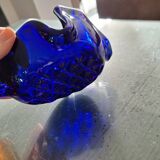 Vide poche verre bleu
