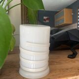 Vintage glass and metal lamp