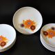 6 70's dessert plates in Winterling Bavaria porcelain