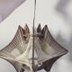Suspension ceiling light Scandinavian wire and wood