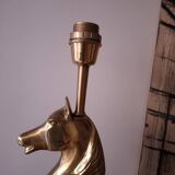 1980s horse head table lamp
