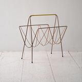 1960s Scandinavian Vintage Metal Magazine Rack
