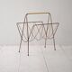 Porte-revues vintage scandinave en métal des années 1960