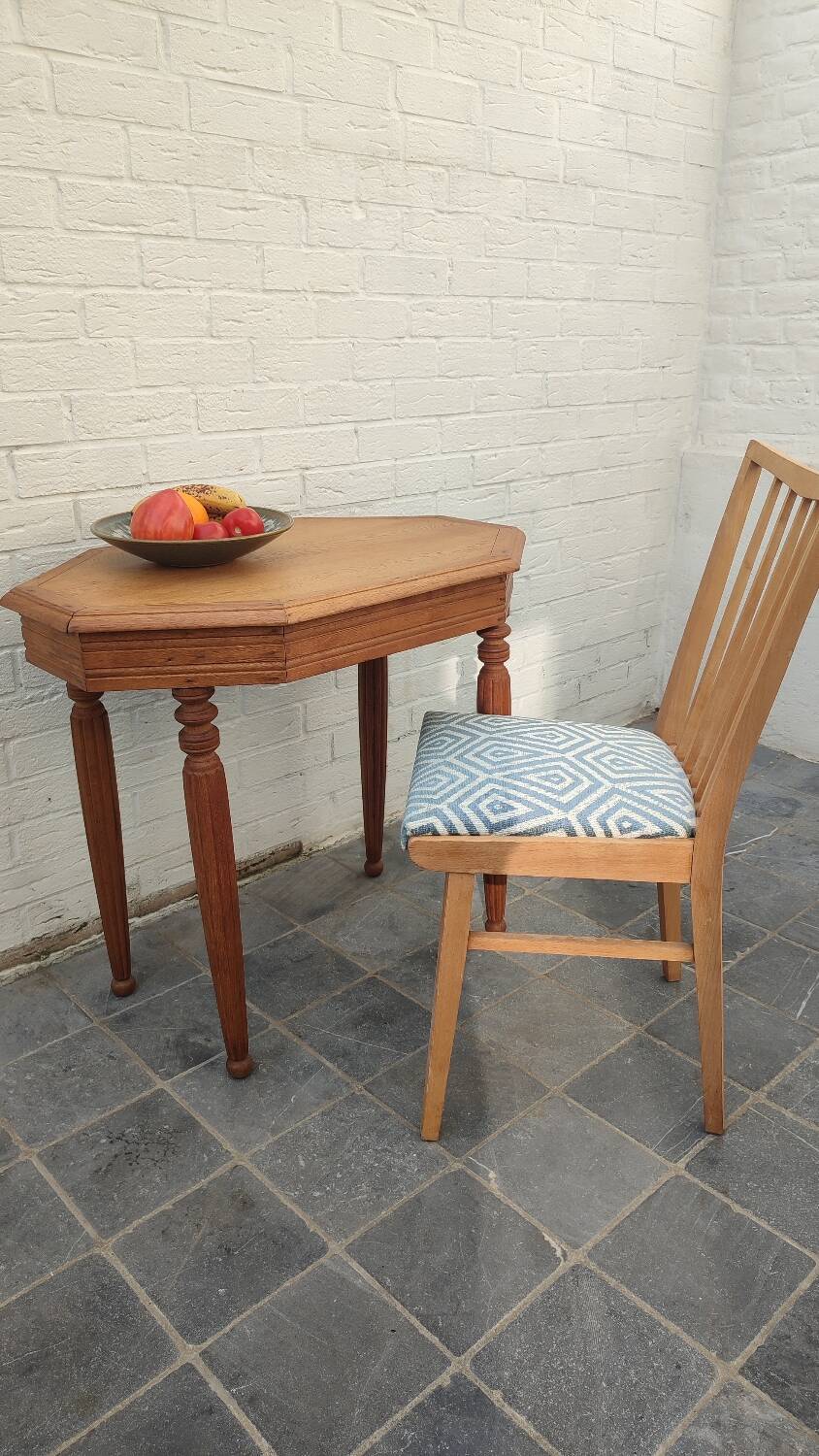 1940 oak dining table and decor