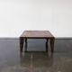Table basse en acier industriel brutaliste