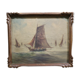 Ancien tableau maritime