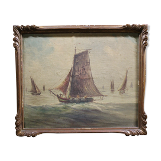 Ancient maritime painting