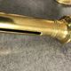 Set of 3 old brass copper zipper candlesticks