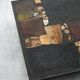 Paul Kingma slate, stone, and brass inlaid coffee table, 1970s