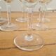 Service of 6 chiseled crystal water glasses