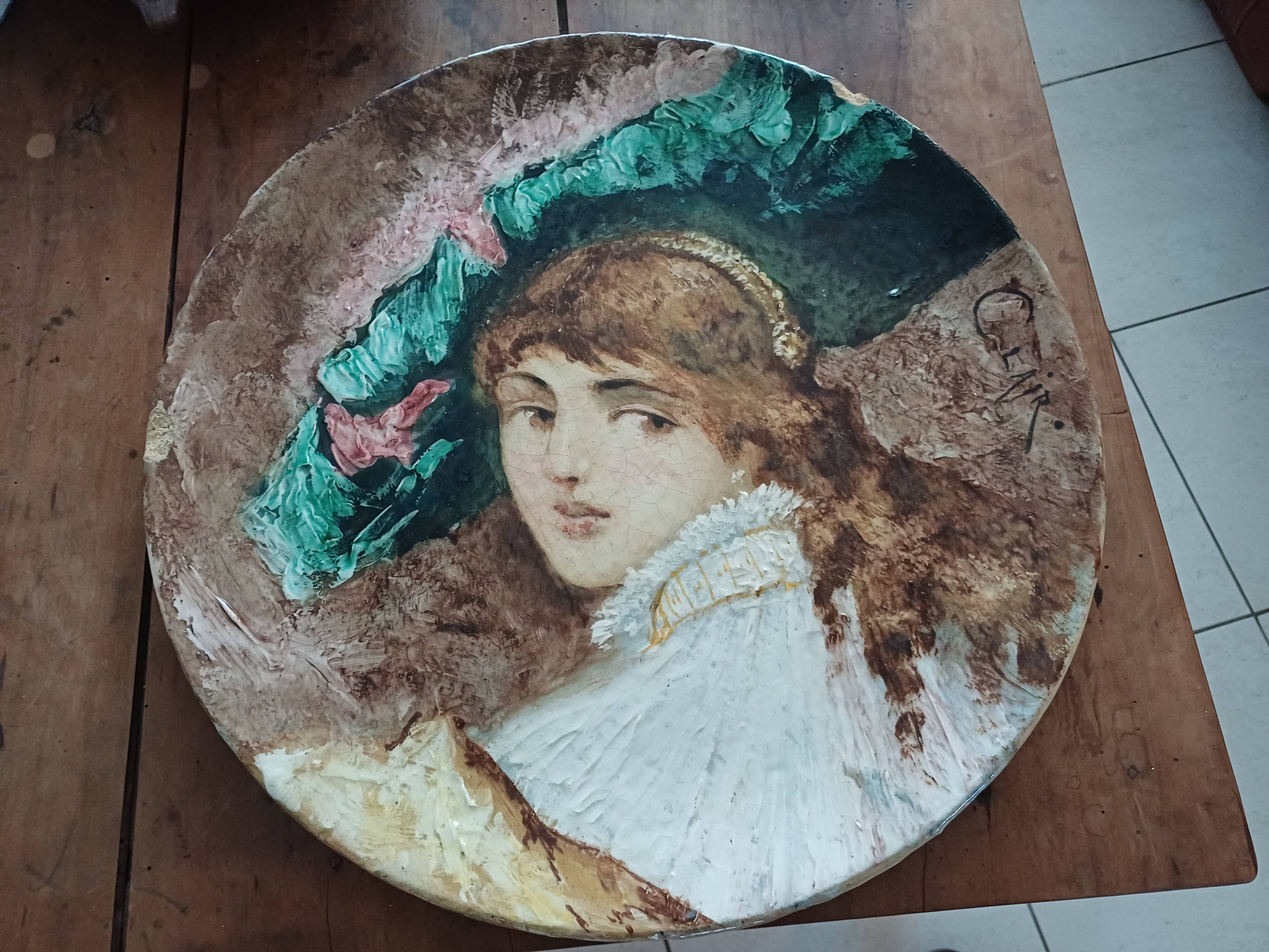 Dominique Grenet Barbotine "Gien" 1821-1885