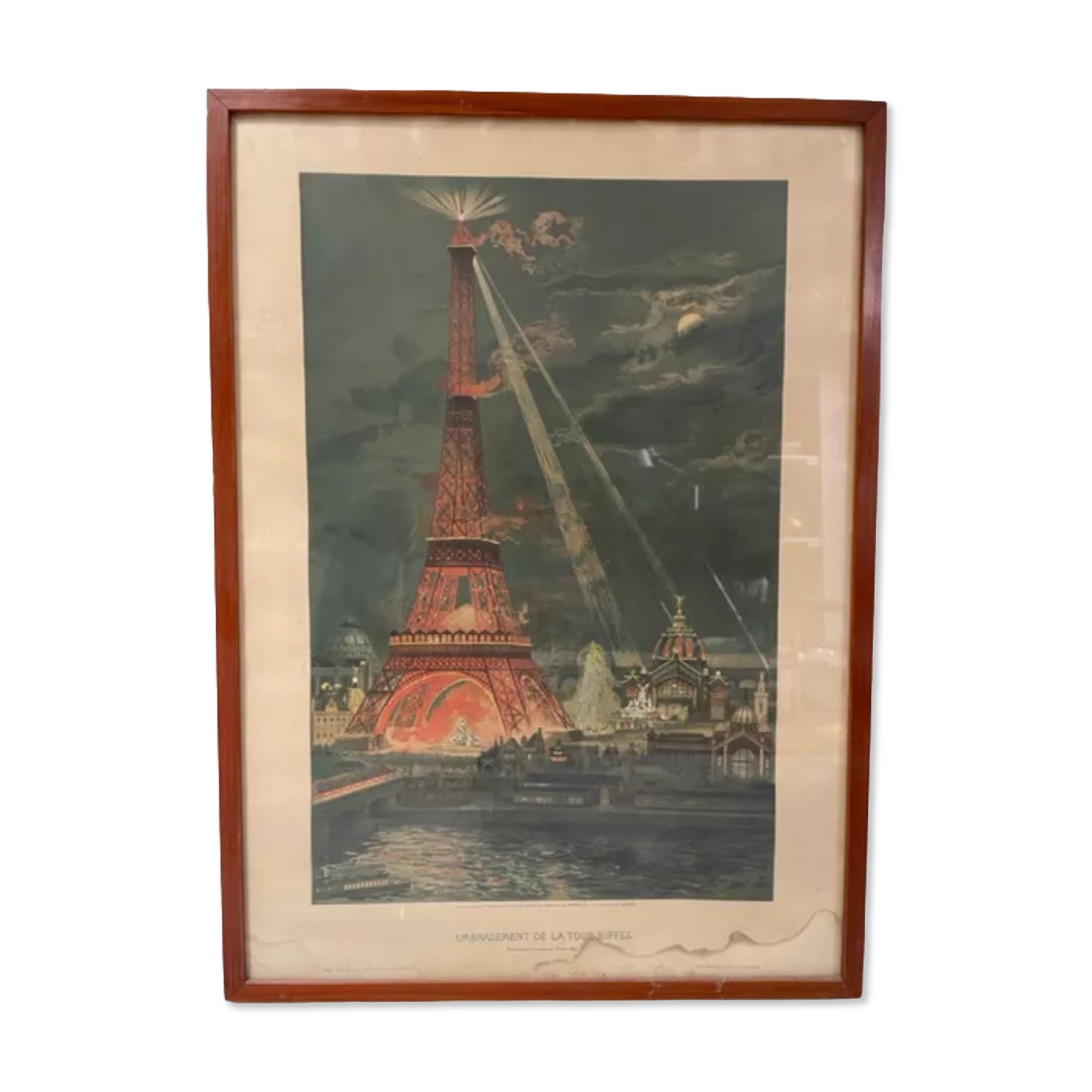 Framed vintage poster