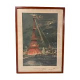 Framed vintage poster