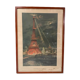 Framed vintage poster