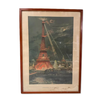 Framed vintage poster