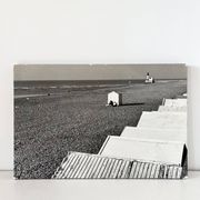 Grande photographie sur panneau bois Le tréport 1980