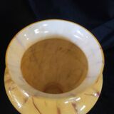 Vase larochère marbré jaune et rouge