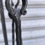 Wrought iron fireplace set 1960